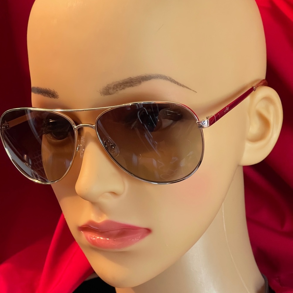 ♠️KATE SPADE NEW YORK Emmaline Sunglasses 58-14-140 Silver - Picture 8 of 12